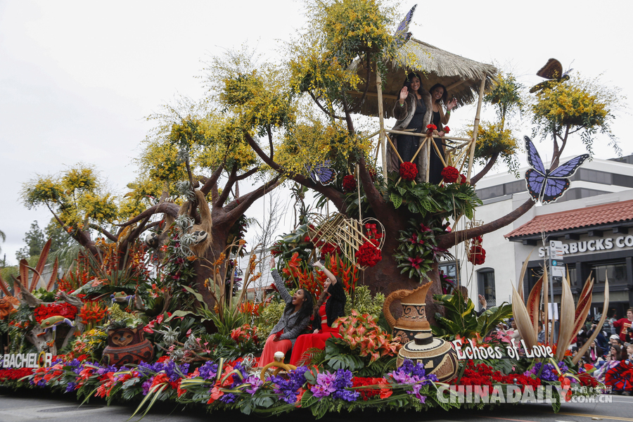 “孫悟空”、“小王子”花車亮相美國玫瑰花車大游行（組圖）