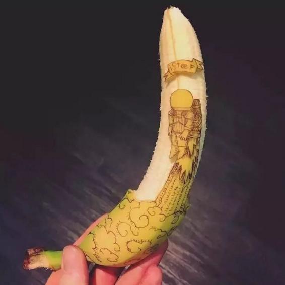 水果變身藝術(shù)品，香蕉還可以這么玩兒