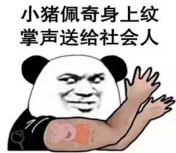 “小豬佩奇身上紋，掌聲送給社會人”這只粉紅豬憑啥火了？